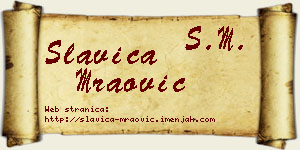 Slavica Mraović vizit kartica